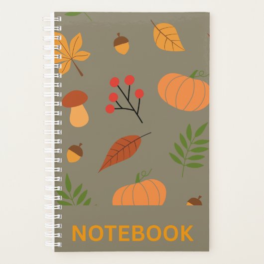Kürbis-Saison – Cozy Herbst Orange Design Planer (Vorderseite)