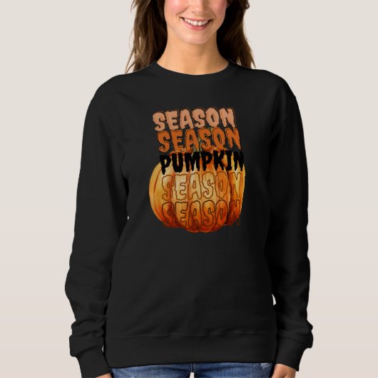 Kürbis-Saison – Gemütliche Herbst-Ästhetik Sweatshirt (Vorderseite)