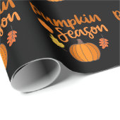 Kürbis-Saison Herbst Geschenkpapier (Rolleneckpunkt)