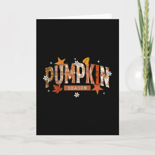 Kürbis-Saison Herbst Y'all Blätter Thanksgivi Karte