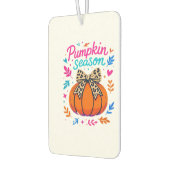Kürbis-Saison-Leoparden-Bogen-Design � Cute Fall A Autolufterfrischer (Links)