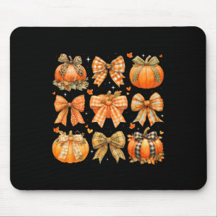 Kürbis-Saison Thanksgiving Coquette Bogen Herbst L Mousepad