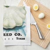 Kürbis-Samen-Paket-Aufkleber Handtuch (Viertel Falte)