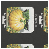 Kürbis-Samen-Paket-Aufkleber Stoff (Nahaufnahme)