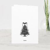 Kürbis-Santa-Claws Karte (Rückseite)