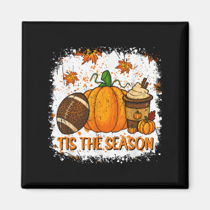 Kürbis Sce Football Die Saison ist da Herbst Thank Magnet