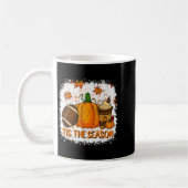 Kürbis Sce Football Tis Die Saison Herbst Dankfest Kaffeetasse (Links)