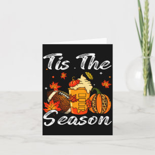 Kürbis Sce Football Tis Die Saison Herbst Dankfest Karte