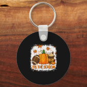 Kürbis-Sce-Fußball Dies Ist Die Saison Herbst Than Schlüsselanhänger (Vorderseite)