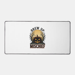 Kürbis-Schabernack-Shirt Vintage-Halloween-Grafik_ Schreibtischunterlage