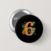 Kürbis Sechs Sieben 67 Matching 6 Halloween Paar  Button (Vorne & Hinten)
