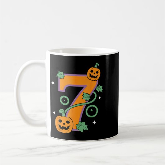 Kürbis Sechs Sieben 67 Matching 7 Halloween Paar  Kaffeetasse (Links)