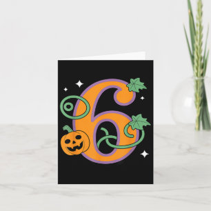 Kürbis Sechs Sieben 67 passend 6 Halloween Paar Karte