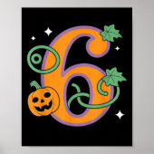 Kürbis Sechs Sieben 67 Passendes 6 Halloween Paar  Poster (Vorne)