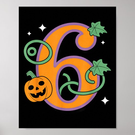 Kürbis Sechs Sieben 67 Passendes 6 Halloween Paar Poster (Vorne)