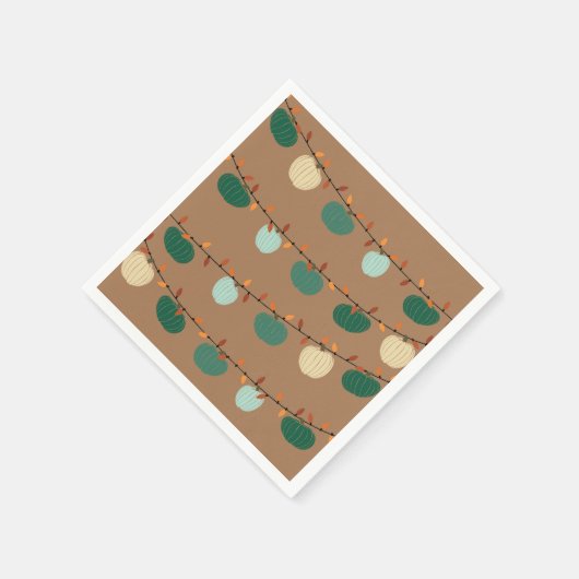 Kürbis Serviette (Ecke)