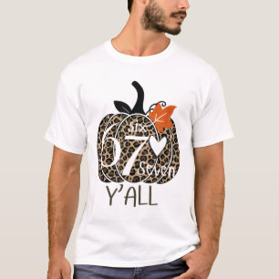 Kürbis Six Seven Y'all 67 Lustiges Meme Nummer T-Shirt