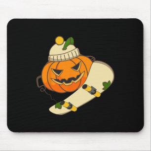 Kürbis Skateboard Halloween Kostüm Lustiges Skateb Mousepad