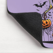 Kürbis-Skelett-Halloween-Kunst Mousepad (Ecke)
