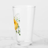 Kürbis, Sonnenblumen und Grünpflanzen Glas (Links)