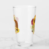 Kürbis, Sonnenblumen und Herbstfarben Glas (Links)
