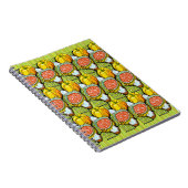 Kürbis, Soße und Streifen Hintergrund Notizblock (Rechte Seite)