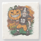 Kürbis Steinuntersetzer (Vorderseite)