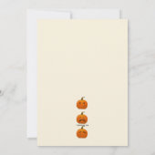 Kürbis stellt Einladung gegenüber (Rückseite)