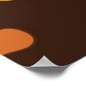 Kürbis, Sternanis, Zimtsticks, Herbstsprung Poster (Ecke)