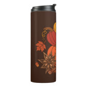 Kürbis, Sternanis, Zimtsticks, Herbstsprung Thermosbecher (Nach links gedreht)