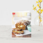 Kürbis-Strudel-Brot Karte (Gelbe Blume)