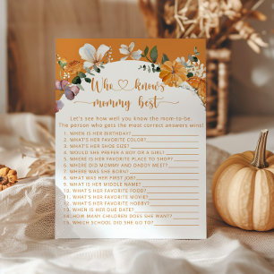 Kürbis stürzen Wer das beste Spiel der Mommy kennt