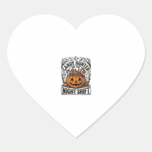Kürbis-Süßigkeiten-Eimer Vintage-Halloween-Gravur  Herz-Aufkleber