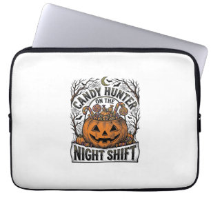 Kürbis-Süßigkeiten-Eimer Vintage-Halloween-Gravur  Laptopschutzhülle
