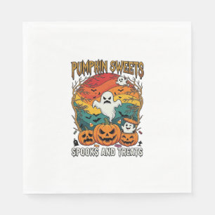 Kürbis Süßigkeiten Grusel Halloween Geister Pumpe Serviette