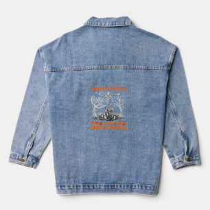 Kürbis Süßigkeiten Gruselige Abenteuer Verlassene Jeansjacke