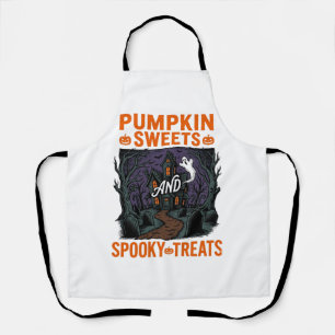 Kürbis-Süßigkeiten-Shirt Gruselige Halloween-Desig Schürze