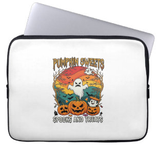 Kürbis Süßigkeiten Spuk Behandlungen Halloween Gei Laptopschutzhülle