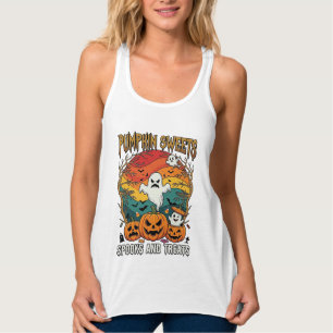 Kürbis Süßigkeiten Spuk Behandlungen Halloween Gei Tank Top