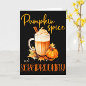 Kürbis-Szene & Scrapbooking _ Süßer Herbst-Rustika Karte (Gelbe Blume)