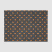 Kürbis-Tafel-Muster Halloweens orange Seidenpapier (Vorderseite)