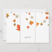 Kürbis täfelt Einladung (Rückseite)