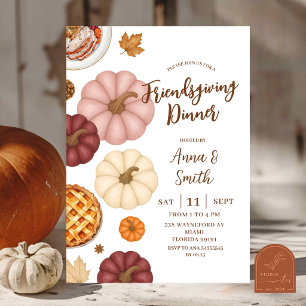 Kürbis Thanksgiving-Einladung Einladung