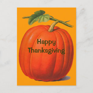 Kürbis Thanksgiving Postkarte