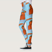 Kürbis-tinös Leggings (Links)