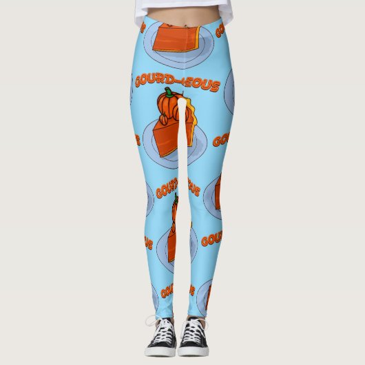 Kürbis-tinös Leggings (Vorderseite)