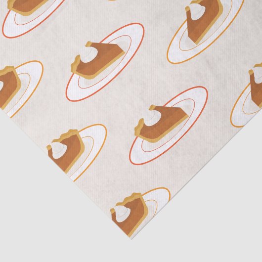 Kürbis-Torten-Party Seidenpapier (Ausschnitt)