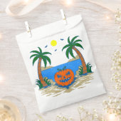Kürbis-Tropeninsel Geschenktütchen (Ausgeschnitten)