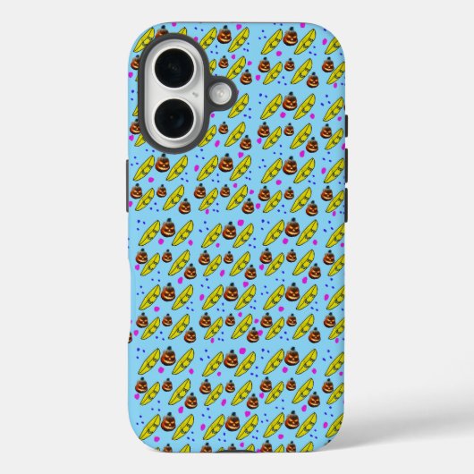 Kürbis und Banane Case-Mate iPhone Hülle (Rückseite)