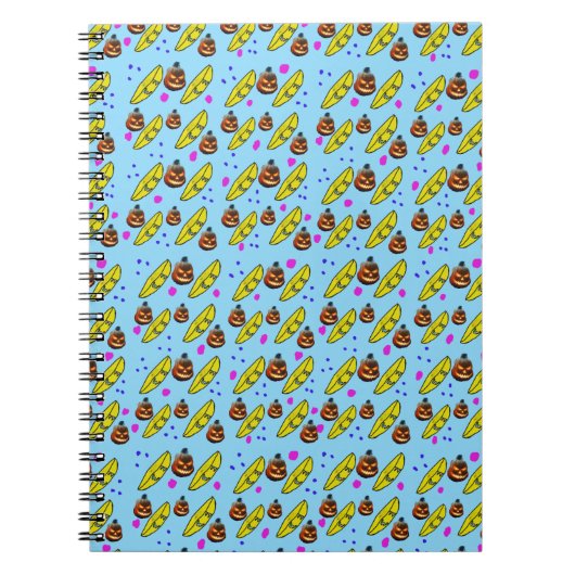 Kürbis und Banane Notizblock (Vorderseite)